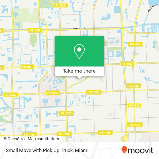 Mapa de Small Move with Pick Up Truck