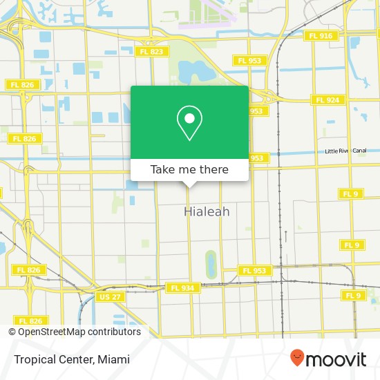 Mapa de Tropical Center