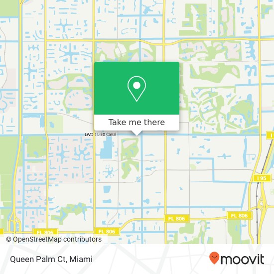 Queen Palm Ct map