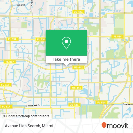 Avenue Lien Search map