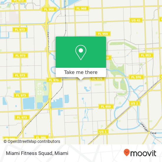 Mapa de Miami Fitness Squad