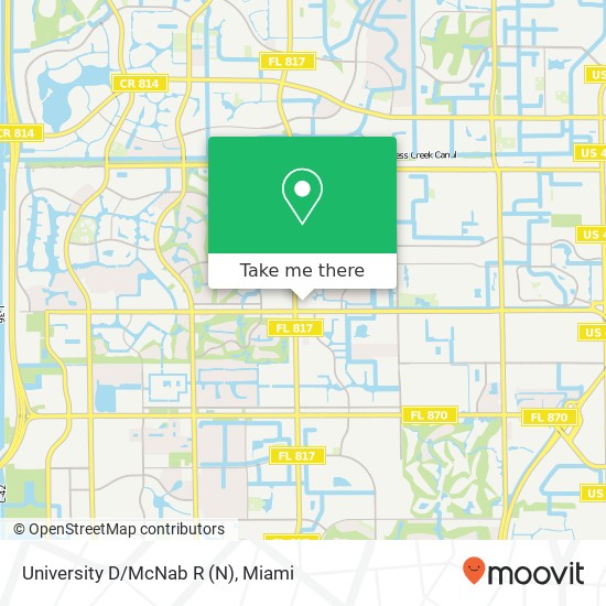 Mapa de University D/McNab R