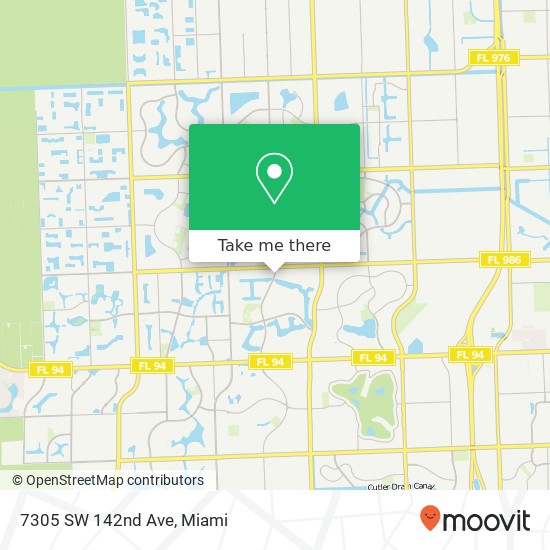 Mapa de 7305 SW 142nd Ave