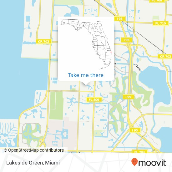 Mapa de Lakeside Green