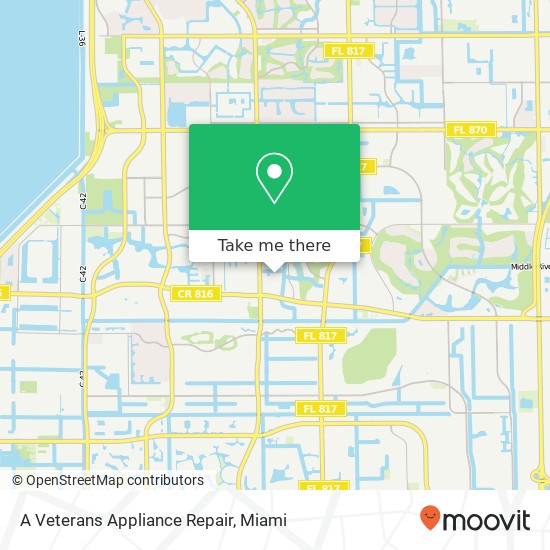 Mapa de A Veterans Appliance Repair