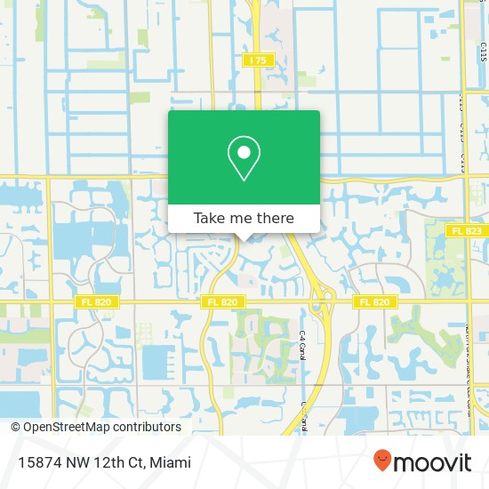 15874 NW 12th Ct map