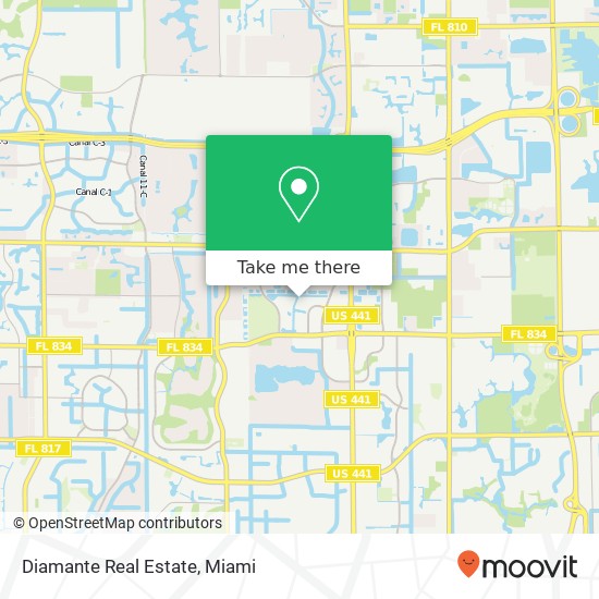 Diamante Real Estate map