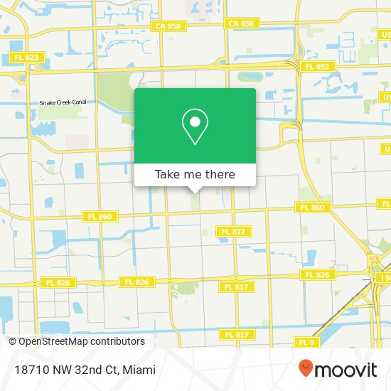 18710 NW 32nd Ct map