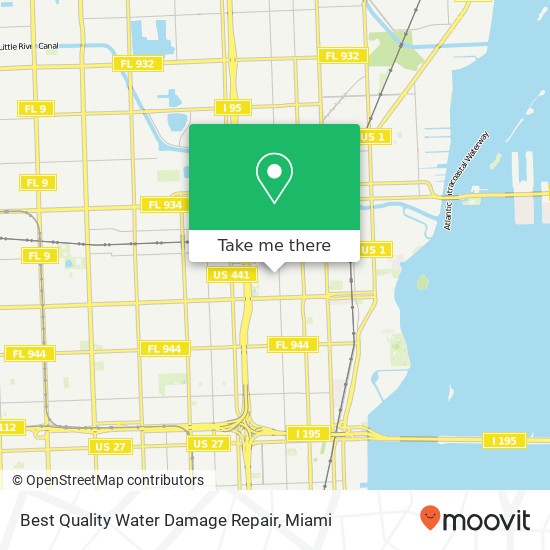 Mapa de Best Quality Water Damage Repair