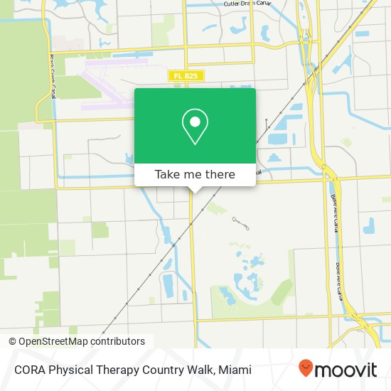 CORA Physical Therapy Country Walk map