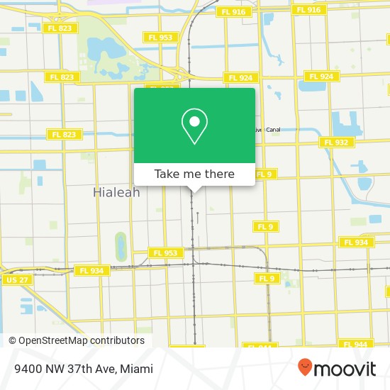 9400 NW 37th Ave map