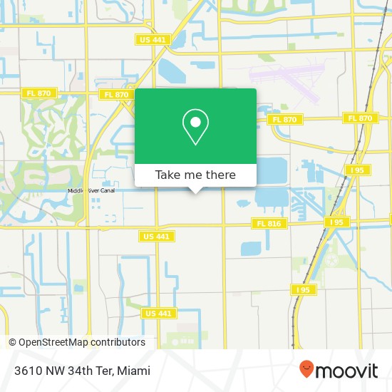 3610 NW 34th Ter map