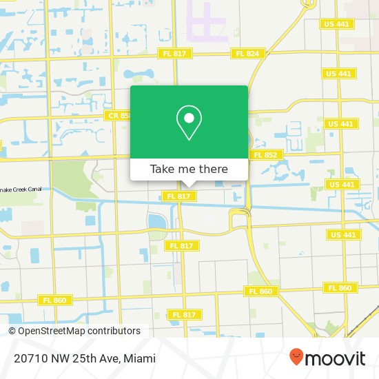 20710 NW 25th Ave map