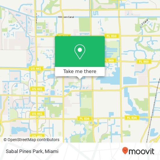 Sabal Pines Park map