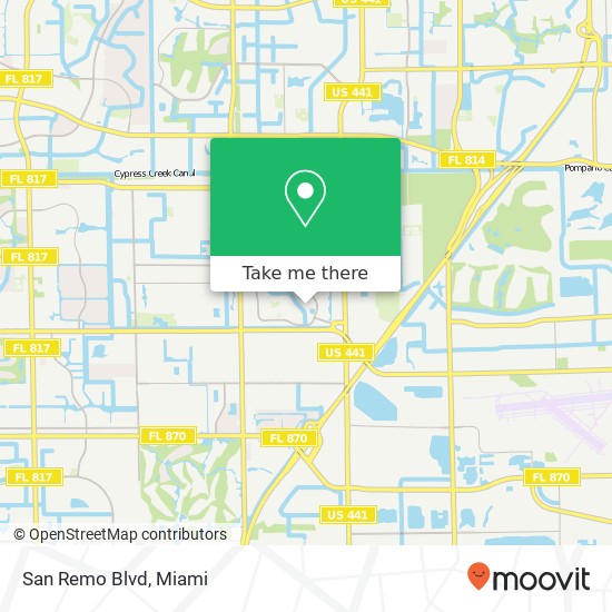 San Remo Blvd map