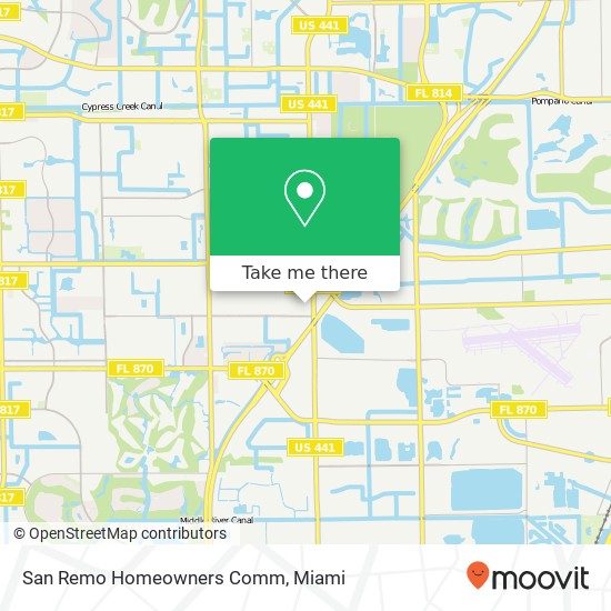 San Remo Homeowners Comm map