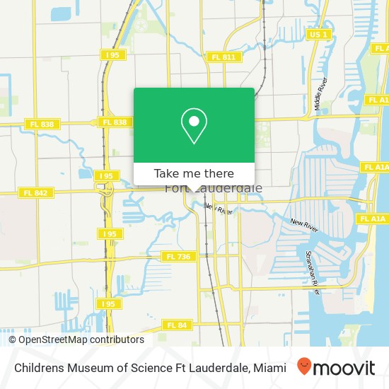 Childrens Museum of Science Ft Lauderdale map