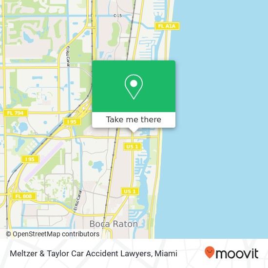 Meltzer & Taylor Car Accident Lawyers map