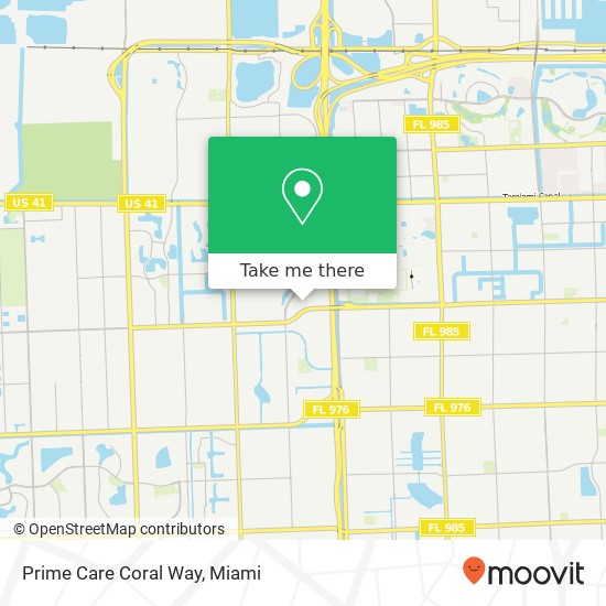 Prime Care Coral Way map