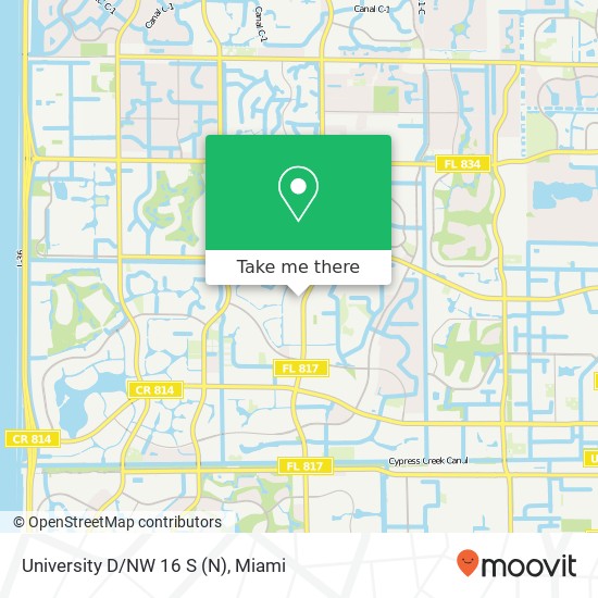 University D/NW 16 S map