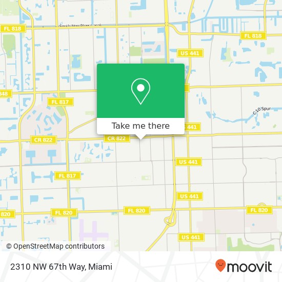 2310 NW 67th Way map