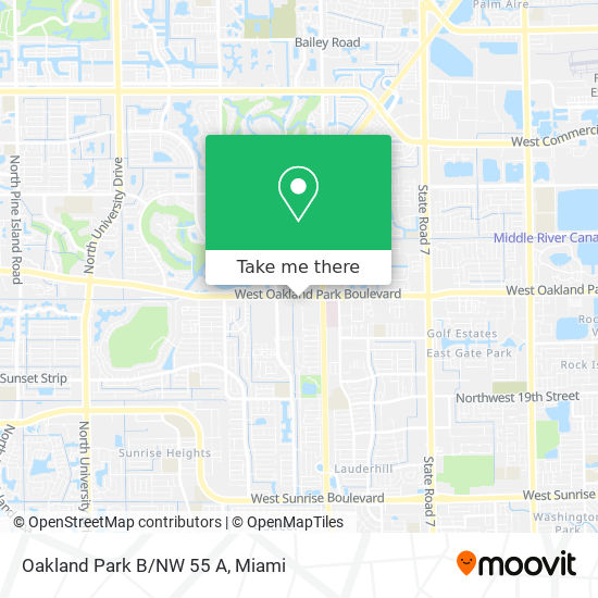 Mapa de Oakland Park B/NW 55 A