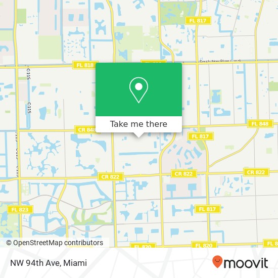 NW 94th Ave map