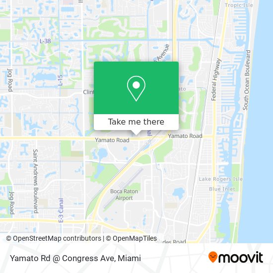 Yamato Rd @ Congress Ave map