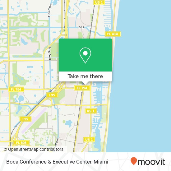 Mapa de Boca Conference & Executive Center