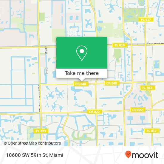 10600 SW 59th St map