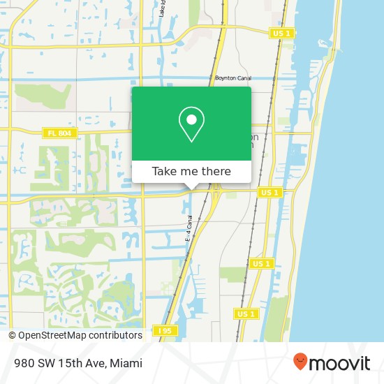 980 SW 15th Ave map