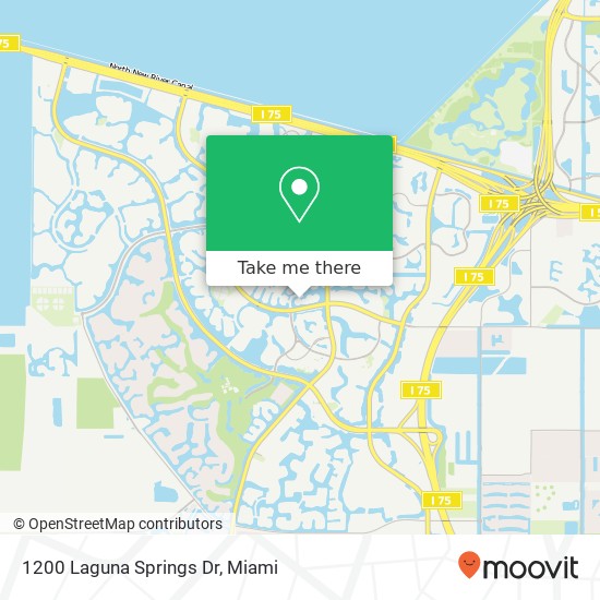 Mapa de 1200 Laguna Springs Dr