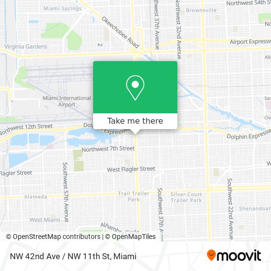 Mapa de NW 42nd Ave / NW 11th St