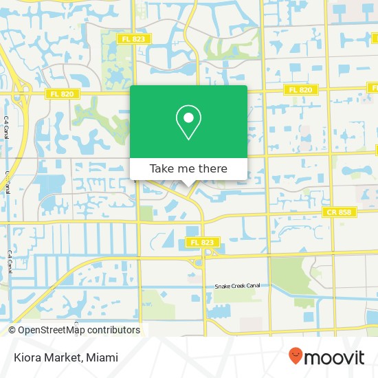 Kiora Market map