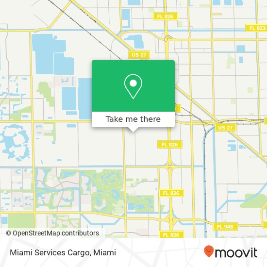 Miami Services Cargo map