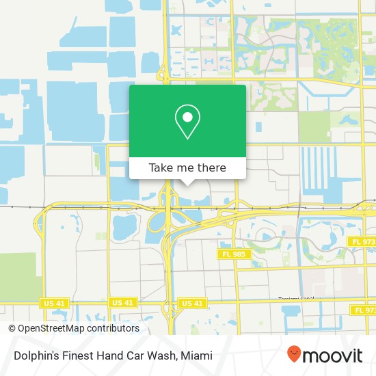 Dolphin's Finest Hand Car Wash map