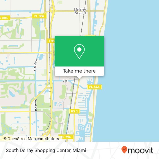 South Delray Shopping Center map