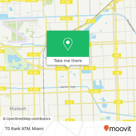 Mapa de TD Bank ATM