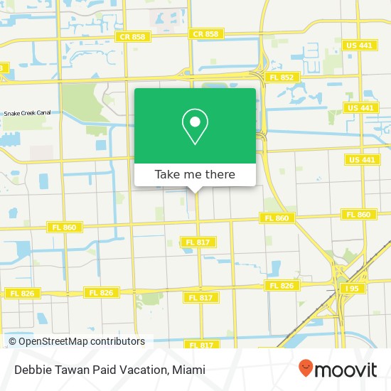 Mapa de Debbie Tawan Paid Vacation