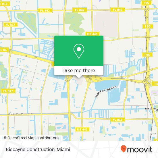 Biscayne Construction map