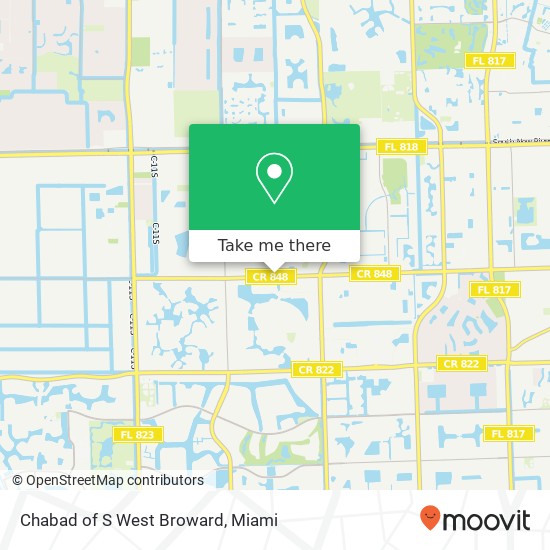 Chabad of S West Broward map