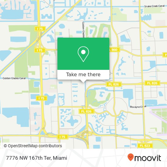 7776 NW 167th Ter map