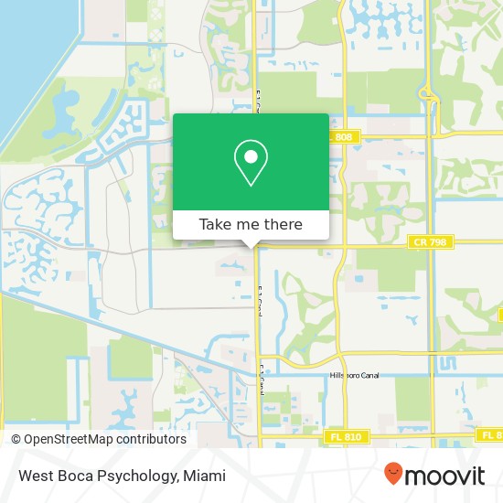 West Boca Psychology map