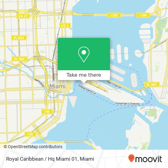 Mapa de Royal Caribbean / Hq Miami 01