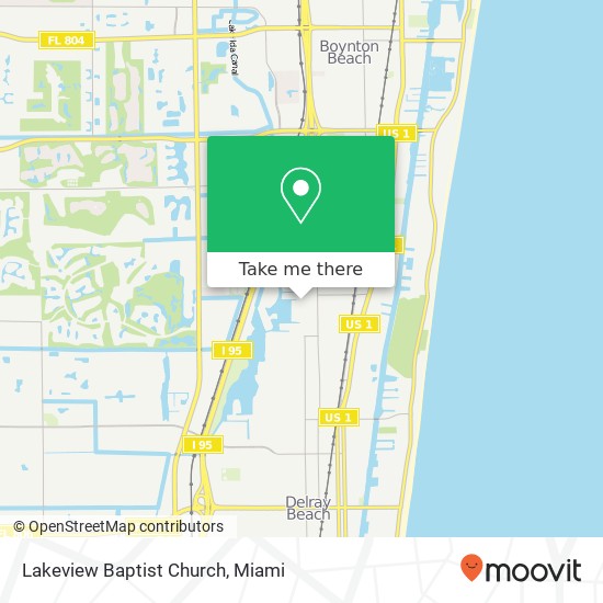 Lakeview Baptist Church map