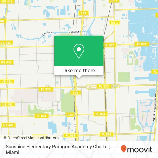 Mapa de Sunshine Elementary Paragon Academy Charter
