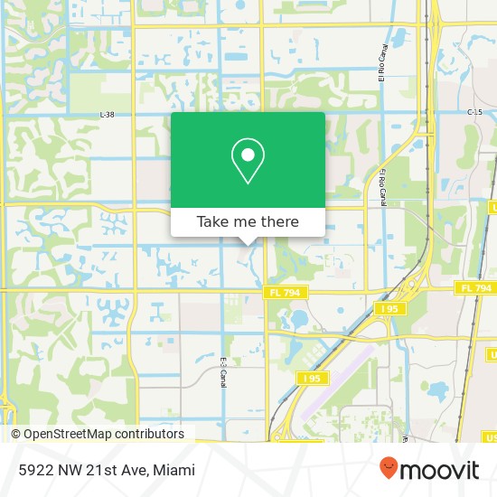 Mapa de 5922 NW 21st Ave