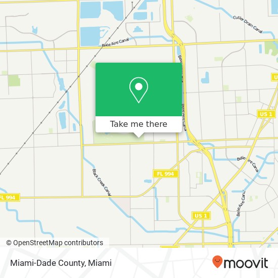 Mapa de Miami-Dade County