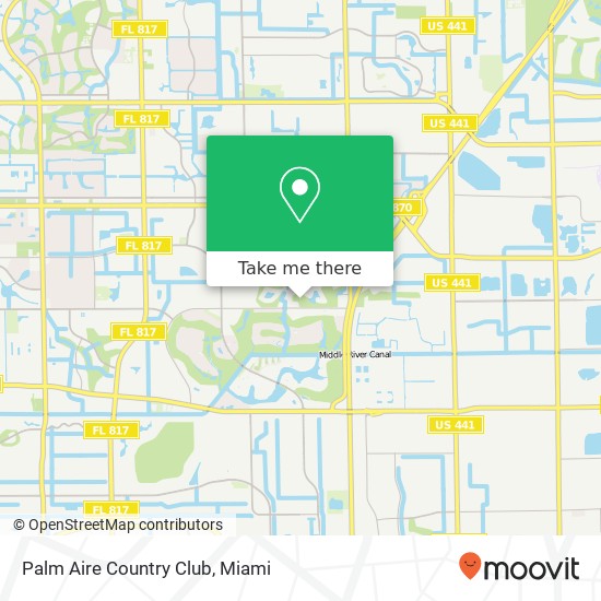 Palm Aire Country Club map