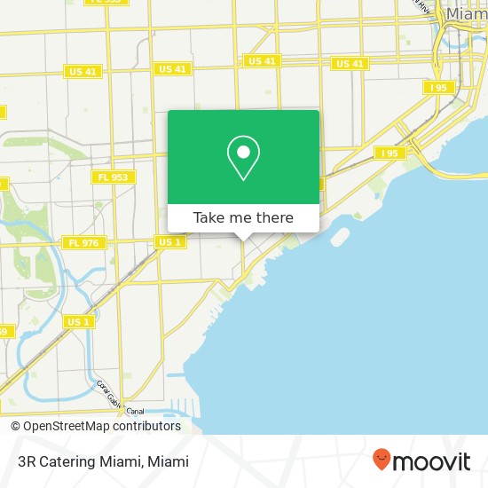 3R Catering Miami map